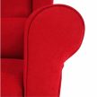 Füles fotel, piros, CHARLOT