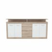 Komód, sonoma tölgyfa/fehér, JACHIM - JUNO NEW