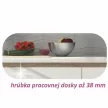 Alsószekrény, fehér magas fényű HG, LINE BIELA