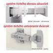 Alsószekrény, fehér magas fényű HG, jobbos, LINE BIELA