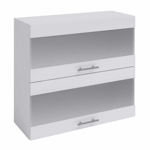 Felsőszekrény, fehér, FABIANA W - 80K2S