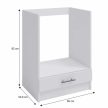 Alsószekrény, fehér, FABIANA S - 60KU