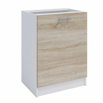 Alsószekrény, tölgy sonoma/fehér, FABIANA S - 60
