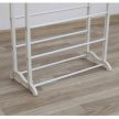 10-soros cipőpolc, műanyag+fém, fehér, BOTIS 2 TÍPUS