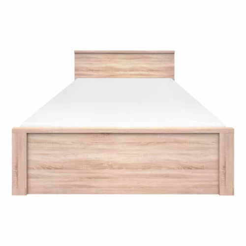 Ágy, DTD laminált, sonoma tölgyfa, NORTY