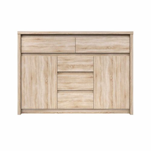 Komód, DTD laminált, Tölgy sonoma, NORTY TYP 10