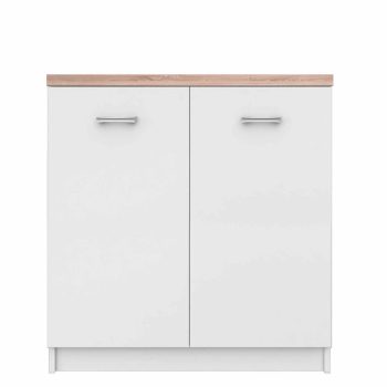 Komód 2D, fehér/tölgy sonoma, TOPTY TYP 13