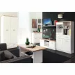 Dohányzóasztal 115, DTD laminált, fehér/tölgy sonoma, TOPTY