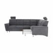 Kinyitható ülőgarnitúra, szürke szövet, jobbos, SANTIAGO