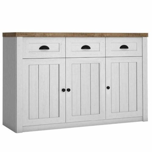 Komód, DTD laminált, sosna Andersen/tölgy lefkas, PROVANCE