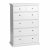 Komód, DTD fóliázott/MDF festett, fehér, PARIS 70306