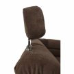 Ülőgarnitúra, műbőr barna/szövet barna, SANTIAGO U VEĽKÝ