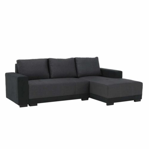 Kinyitható sarokülőgarnitúra rakodótérrel, j kivitel, szürke, LARGO