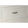 Felsőszekrény üveggel, fehér/sosna északi, balos, ROYAL G30S