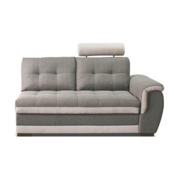   2-személyes kanapé rakodótérrel és fejtámlával, jobbos, szövet Inari 91 szürke + Inari 22 bézs, RUBA