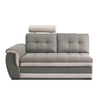   2-személyes kanapé rakodótérrel és fejtámlával, balos, szövet Inari 91 szürke + Inari 22 bézs, RUBA