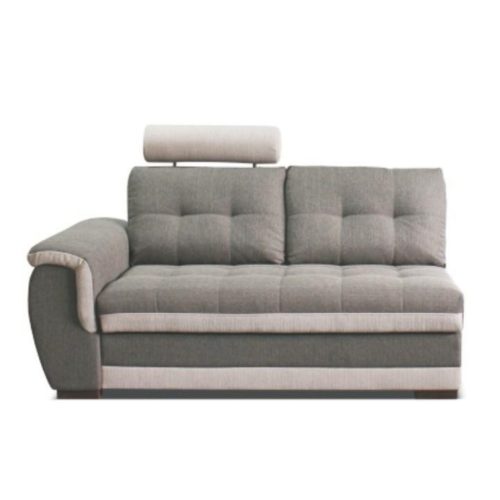 2-személyes kanapé rakodótérrel és fejtámlával, balos, szövet Inari 91 szürke + Inari 22 bézs, RUBA