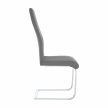 Étkezőszék, szövet sötétszürke/króm, AMINA