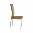 Szék, műbőr bézs/króm, ERVINA