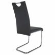 Étkezőszék, sötétszürke/világos varrat, ABIRA NEW
