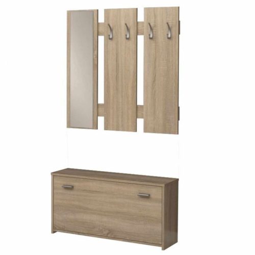 Előszobafal, sonoma tölgyfa - világos, LADA 03