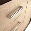 Komód, DTD/MDF, tölgy világos/tölgy sötét, KORINA