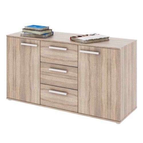 Komód, DTD laminált, tölgy sonoma, DUNAJ TYP11