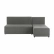 Sarokülőgarnitúra, jobbos kivitel, szürke/fekete, MEXX