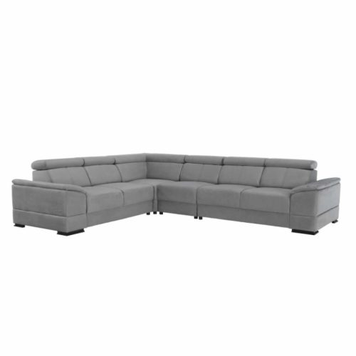 Sarokülőgarnitúra, szürke, jobbos, SEGORIA