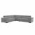 Sarokülőgarnitúra, szürke, jobbos, SEGORIA