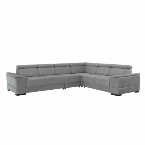 Sarokülőgarnitúra, bal oldali kivitel, szürke, SEGORIA