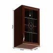 Felsőszekrény G40S üveggel, jobbos, dió Milano, SICILIA