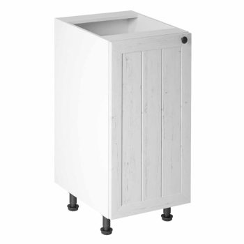 Alsószekrény D40, balos, fehér/sosna andersen, PROVANCE