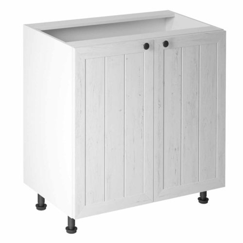 Alsószekrény ajtóval D80, fehér/sosna andersen, PROVANCE