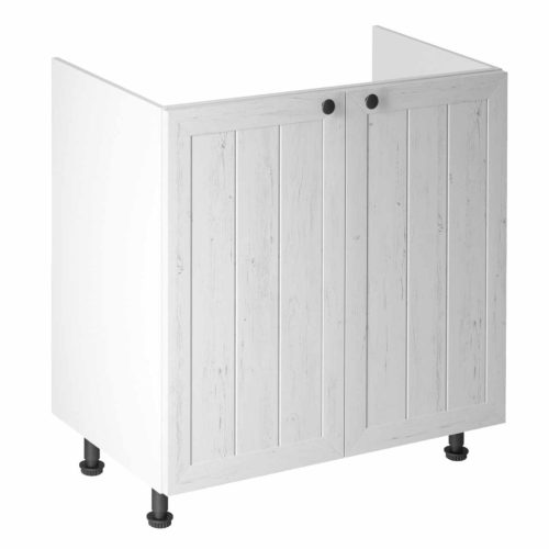 PROVANCE D80Z alsó mosogató szekrény, fenyő Andersen/fehér