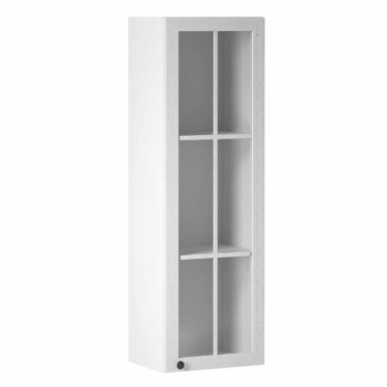   Felsőszekrény üveggel W40S, fehér/sosna andersen, PROVANCE