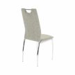 Étkezőszék, bézs melír/króm, OLIVA NEW