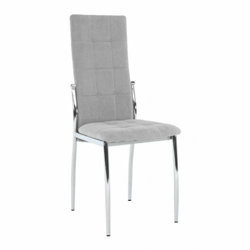 ADORA New szék, szövet szürke/ króm lábakal