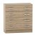 4 fiókos komód, sonoma tölgy, BETTY 2 BE02-007-00
