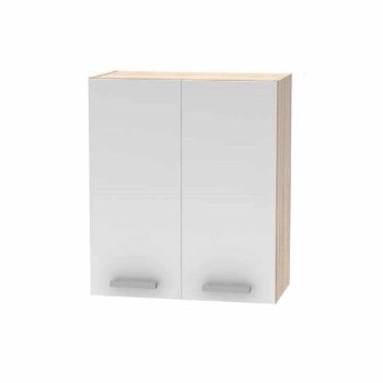   Felső szekrény 2 ajtós, sonoma tölgy/ fehér, NOVA PLUS NOPL-007-OH