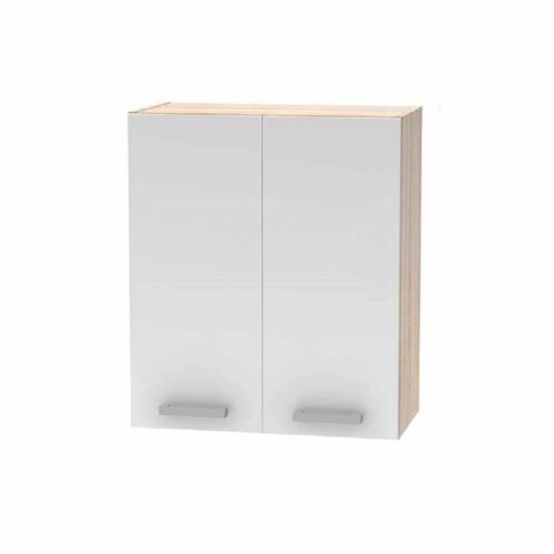 Felső szekrény 2 ajtós, sonoma tölgy/ fehér, NOVA PLUS NOPL-007-OH