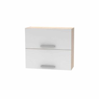   Felső szekrény, felfelé nyílós, sonoma tölgy/ fehér, NOVA PLUS NOPL-015-OH