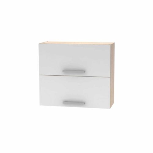 Felső szekrény, felfelé nyílós, sonoma tölgy/ fehér, NOVA PLUS NOPL-015-OH