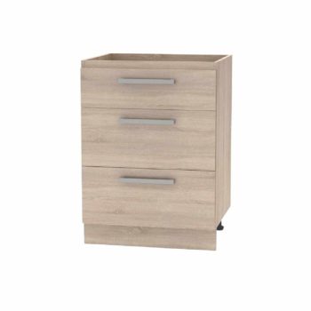   Alsó fiókos szekrény 60, sonoma tölgy, NOVA PLUS NOPL-058-0S