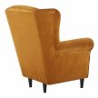Füles fotel, szövet mustár, CHARLOT