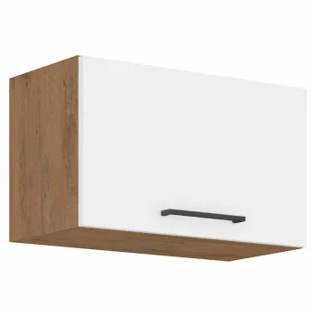   Felső szekrény, lancelot tölgy / fehér extra magas fényű HG, VEGA 60 GU-36 1F