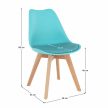 BALI NEW Stílusos szék extra puha ülőrésszel MENTOL+BÜKK