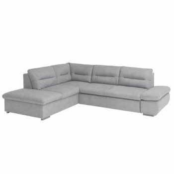 Sarokülőgarnitúra, világosszürke, balos, LENAKO