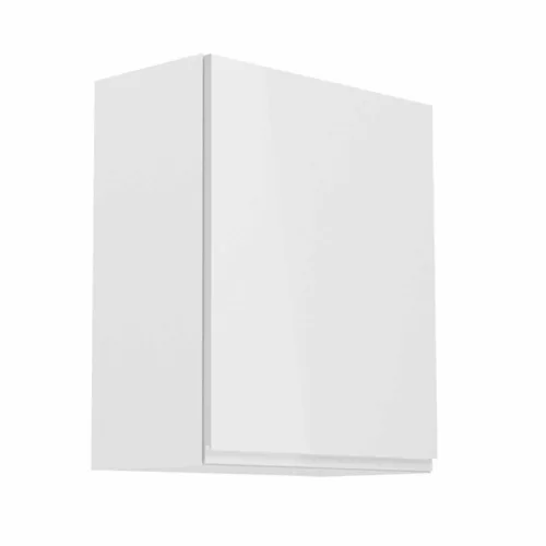 Felsőszekrény, fehér/fehér extra magasfényű, jobbos, AURORA G601F