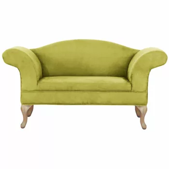 Kanapé, zöld arany, tölgy, FABRICIO